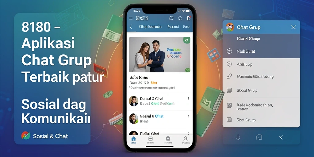Antarmuka aplikasi 8180 yang memudahkan komunikasi grup.