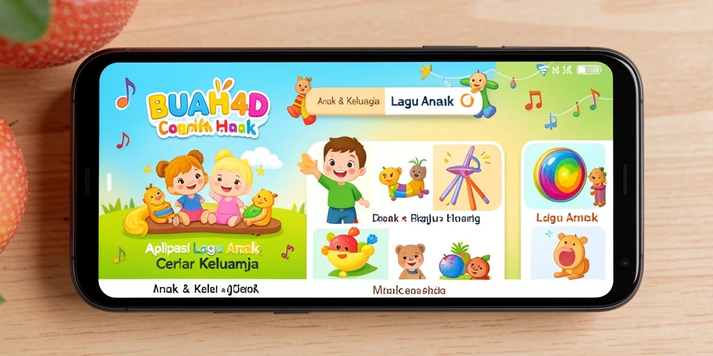 Tampilan antarmuka aplikasi BUAH4D yang ceria dan interaktif.