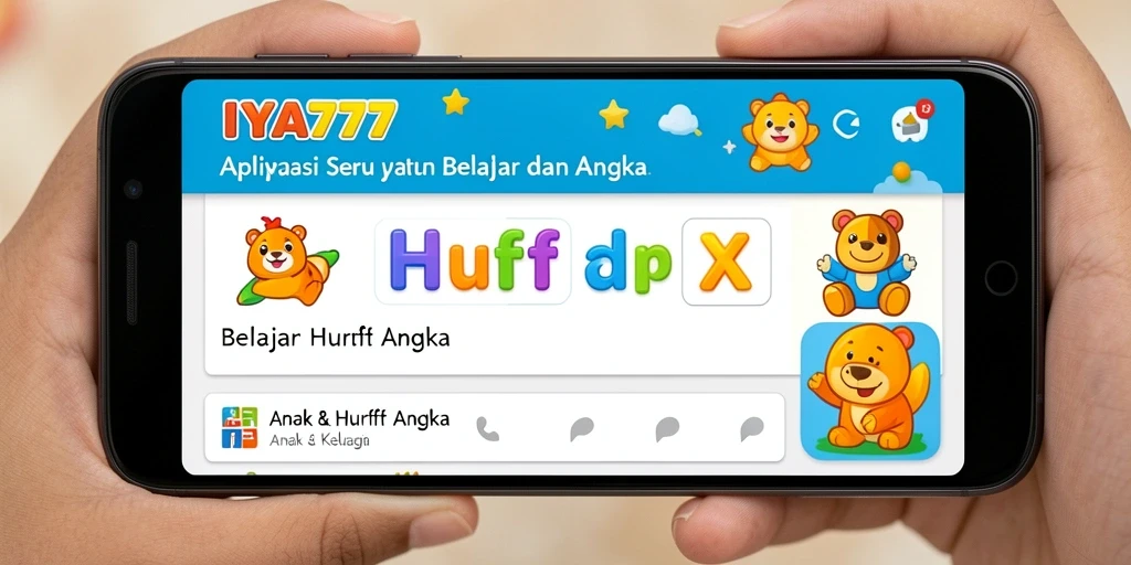 Tampilan aplikasi IYA777 yang menarik dan edukatif.