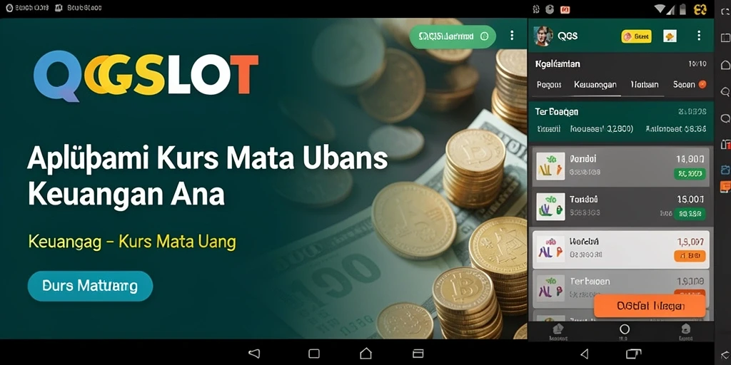 Antarmuka utama QQSLOT menampilkan grafik dan kurs mata uang secara real-time.