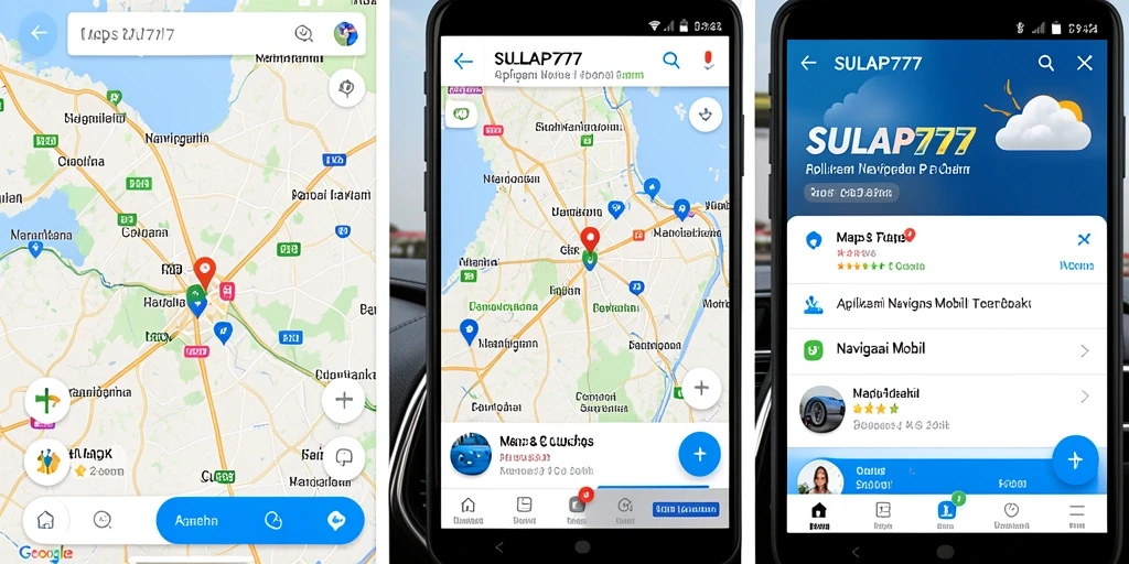 Antarmuka aplikasi SULAP777 yang mudah digunakan untuk navigasi mobil.