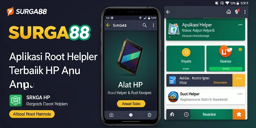 Antarmuka SURGA88 yang sederhana dan fungsional untuk Root Helper.