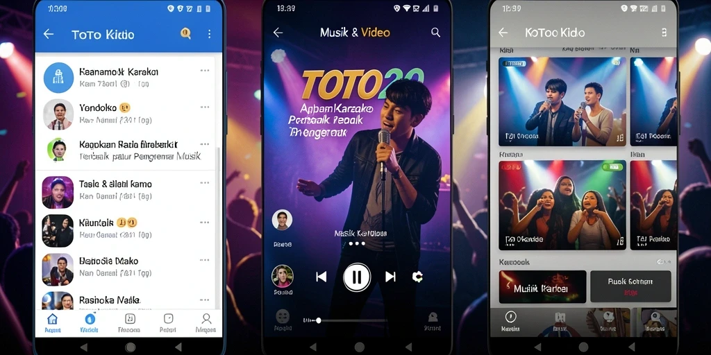 Antarmuka TOTO20 yang sederhana dan fungsional saat karaoke.