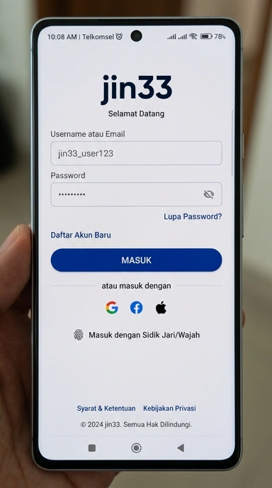 Masuk ke Akun Jin33 Anda dengan Mudah